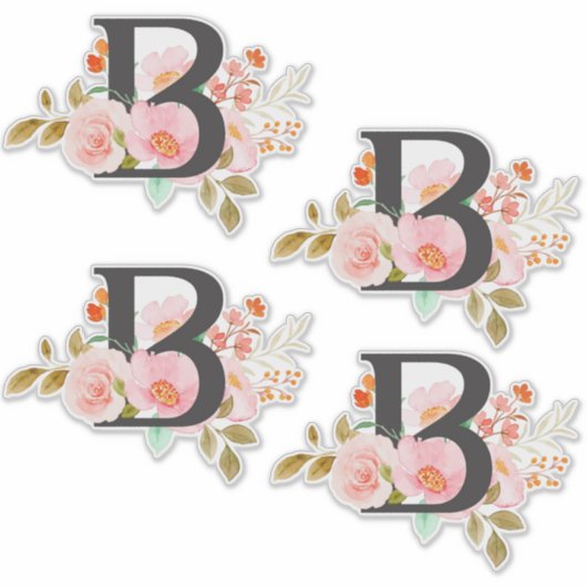 文字B シール (正面)