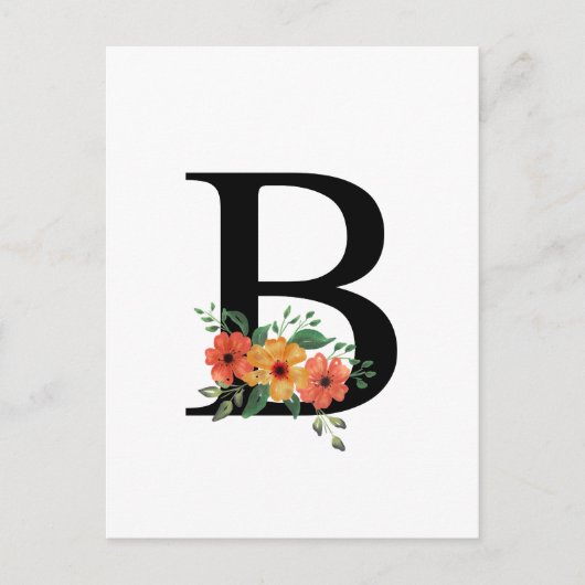 文字B ポストカード (正面)