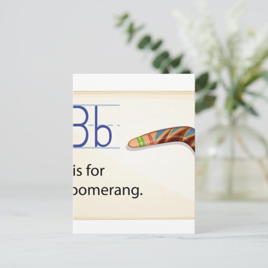 文字B ポストカード (スタンド正面)