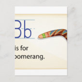 文字B ポストカード (正面)