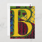 文字B ポストカード (正面/裏面)