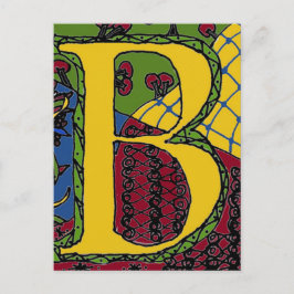 文字B ポストカード