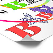 文字B+B ポスター (角)