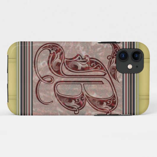 文字B Case-Mate iPhoneケース (裏面(横))