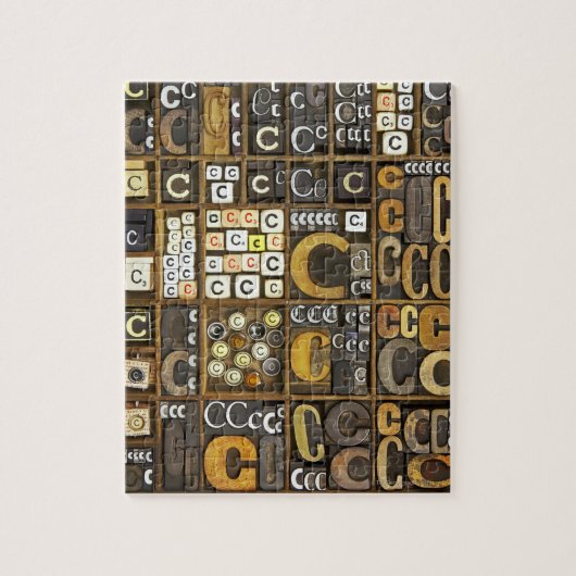 文字C ジグソーパズル (縦)