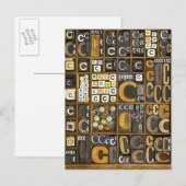 文字C ポストカード (正面/裏面)