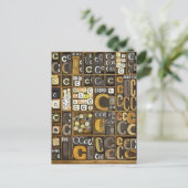 文字C ポストカード (スタンド正面)