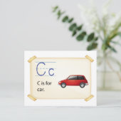 文字C ポストカード (スタンド正面)