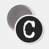 文字C マグネット (正面/裏面)