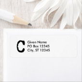 文字C ラベル (インサイチュ)