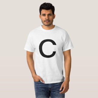 文字C Tシャツ