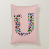 文字'CHAF' アクセントクッション (正面(垂直))