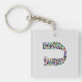 文字'CHAF' キーホルダー