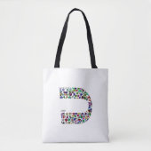 文字'CHAF' トートバッグ (正面)