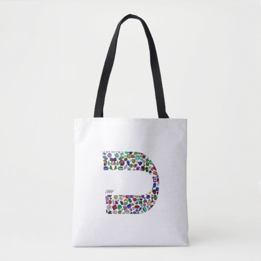 文字'CHAF' トートバッグ (正面)