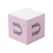 文字'CHAF' フォトキューブ (裏面アングル)