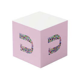 文字'CHAF' フォトキューブ