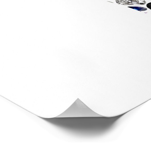 文字'CHAF' ポスター (角)