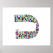 文字'CHAF' ポスター (正面)