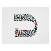 文字'CHAF' ポスター (正面)