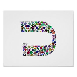 文字'CHAF' ポスター