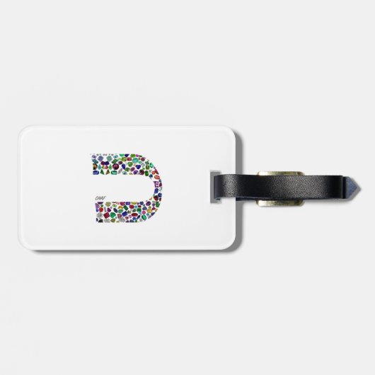 文字'CHAF' ラゲッジタグ (裏面横)