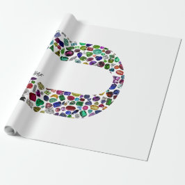 文字'CHAF' ラッピングペーパー