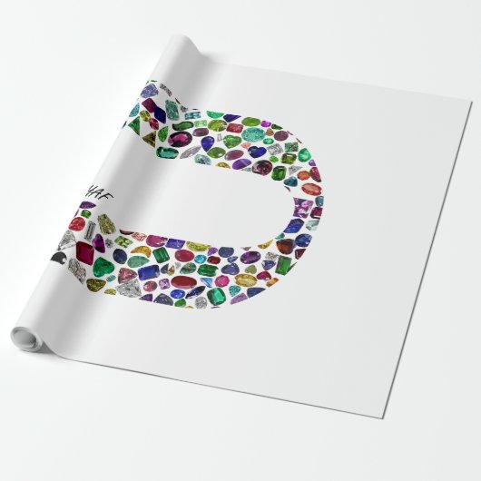 文字'CHAF' ラッピングペーパー (アンロールド)