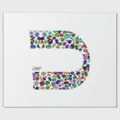 文字'CHAF' ラッピングペーパー (フラット)