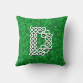 文字Dケルト結び目模様アルファベット クッション (裏面)