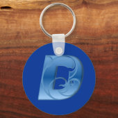 文字D キーホルダー (正面)