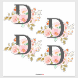 文字D シール