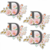 文字D シール (正面)