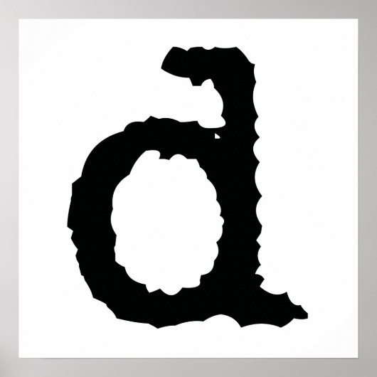 文字D ポスター (正面)