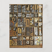 文字D ポストカード (正面)