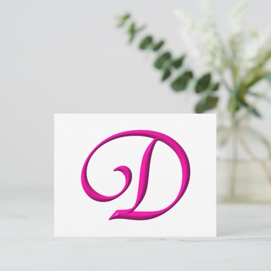 文字D ポストカード (スタンド正面)