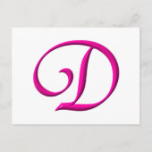文字D ポストカード (正面)