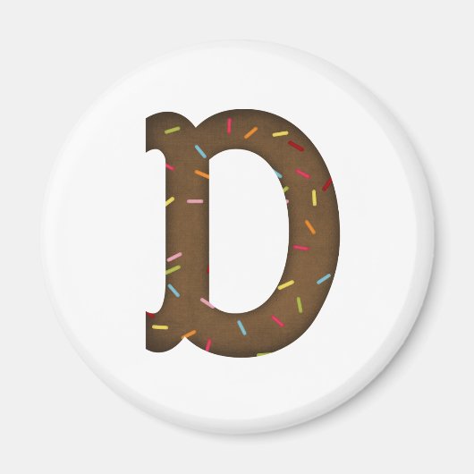 文字D マグネット (正面)
