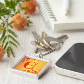 文字Eキーチェーン キーホルダー (側面)