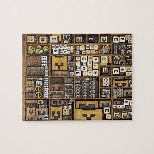 文字E ジグソーパズル (横)