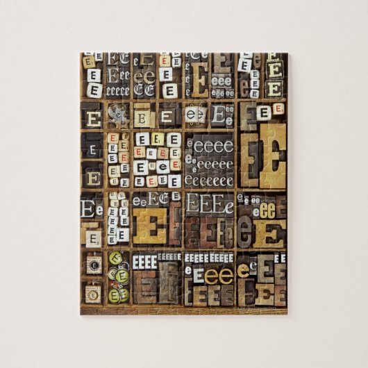 文字E ジグソーパズル (縦)