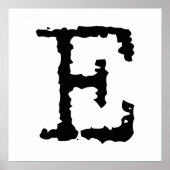 文字E ポスター (正面)