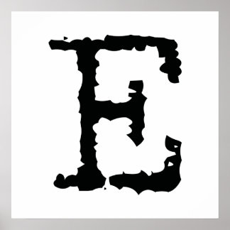 文字E ポスター