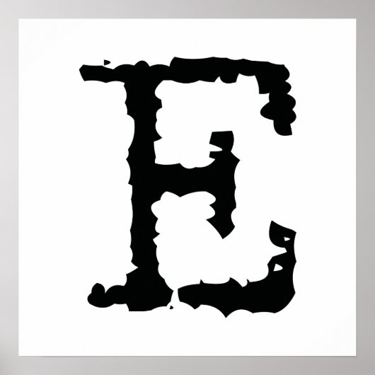 文字E ポスター (正面)