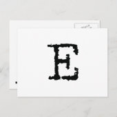 文字E ポストカード (正面/裏面)