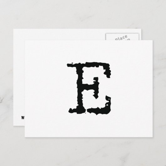 文字E ポストカード (正面/裏面)