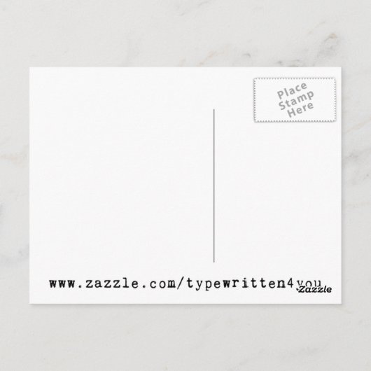 文字E ポストカード (裏面)