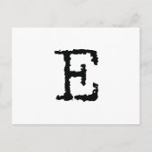 文字E ポストカード (正面)