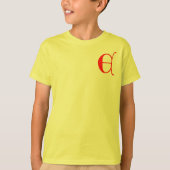 文字E Tシャツ (正面)