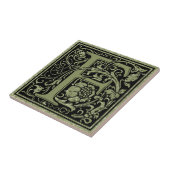 文字Fの最初の文字モノグラム タイル (側面)